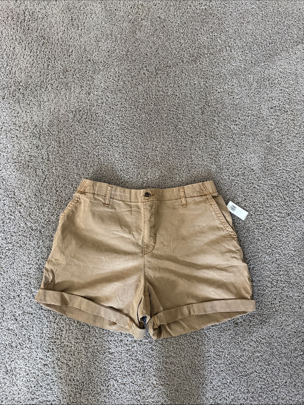 OLD NAVY CHINO High-Rise Cuffed Women's Shorts in L